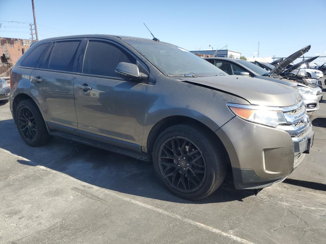 2014 Ford Edge VIN 2FMDK3J95EBA90838 Copart auction photo, front end / minor dent/scratches damage thumbnail 4