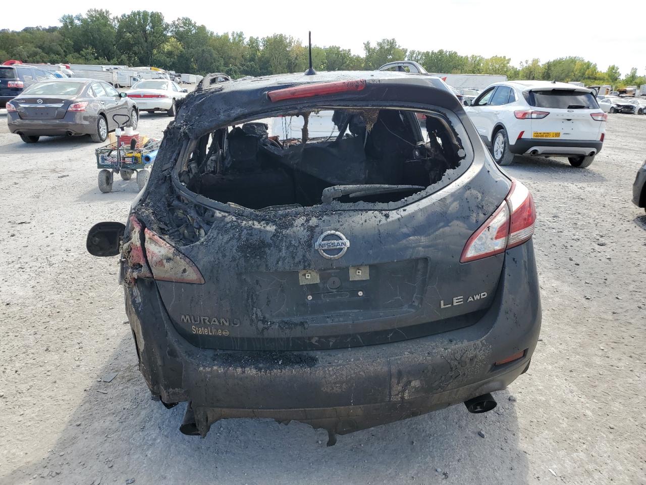 2012 Nissan Murano VIN JN8AZ1MW9CW217633 Copart auction photo, burn / burn - interior damage thumbnail 6