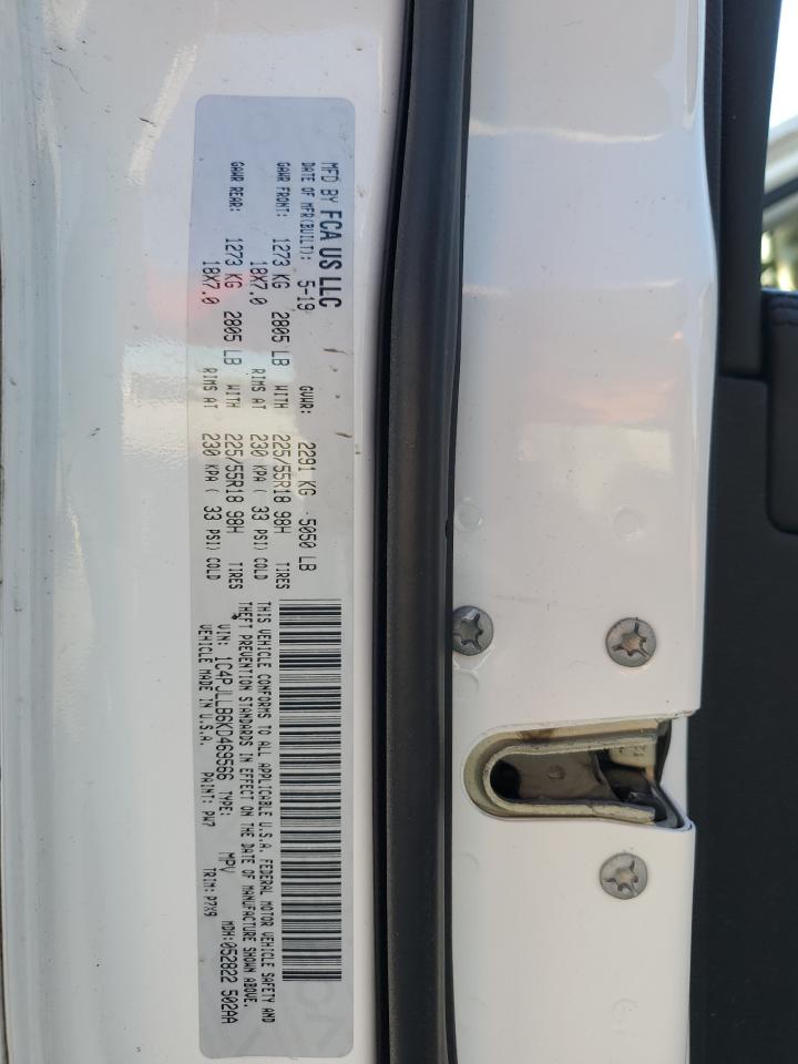 2019 Jeep Cherokee VIN 1C4PJLLB6KD469566 Copart auction photo, front end / minor dent/scratches damage thumbnail 16
