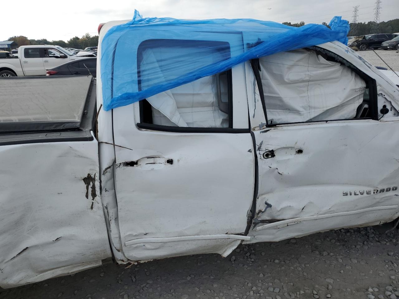 2016 Chevrolet Silverado VIN 1GCVKREC3GZ351501 Copart auction photo, side / front end damage thumbnail 11