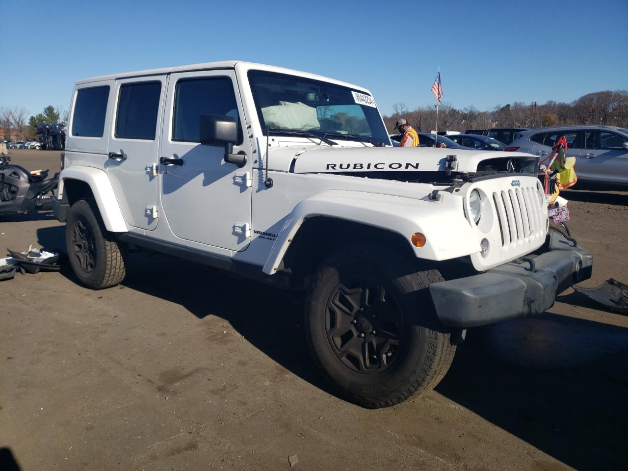 2015 Jeep Wrangler VIN 1C4HJWFG9FL747661 Copart auction photo, front end damage thumbnail 4