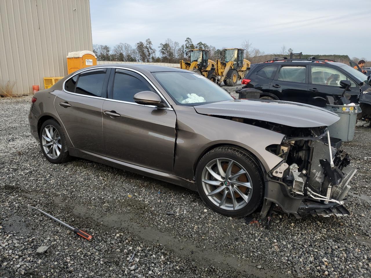 2019 Alfa Romeo Giulia VIN ZARFAMAN5K7599714 Copart auction photo, front end damage thumbnail 4