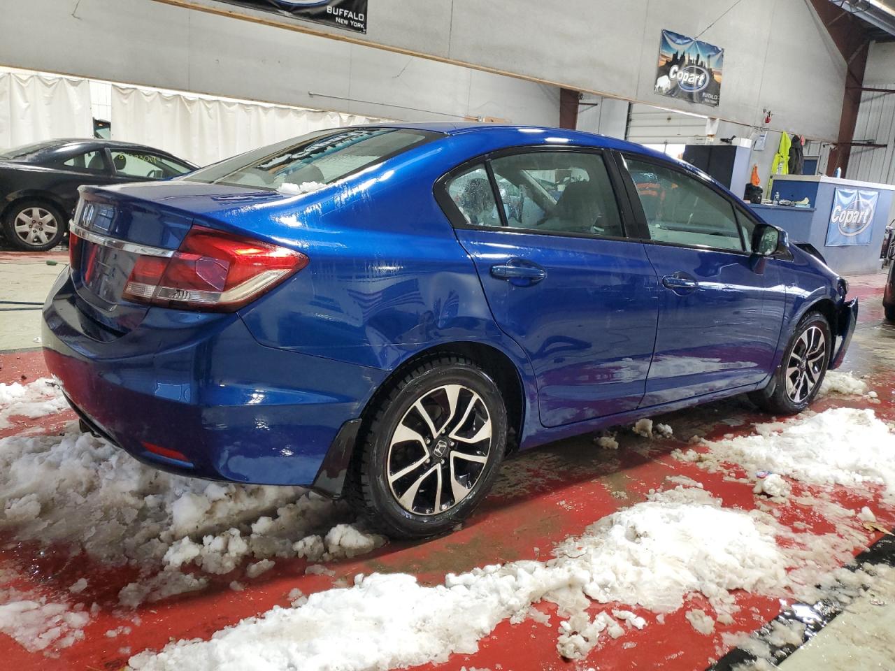 2013 Honda Civic VIN 19XFB2F81DE287794 Copart auction photo, front end / rear end damage thumbnail 3