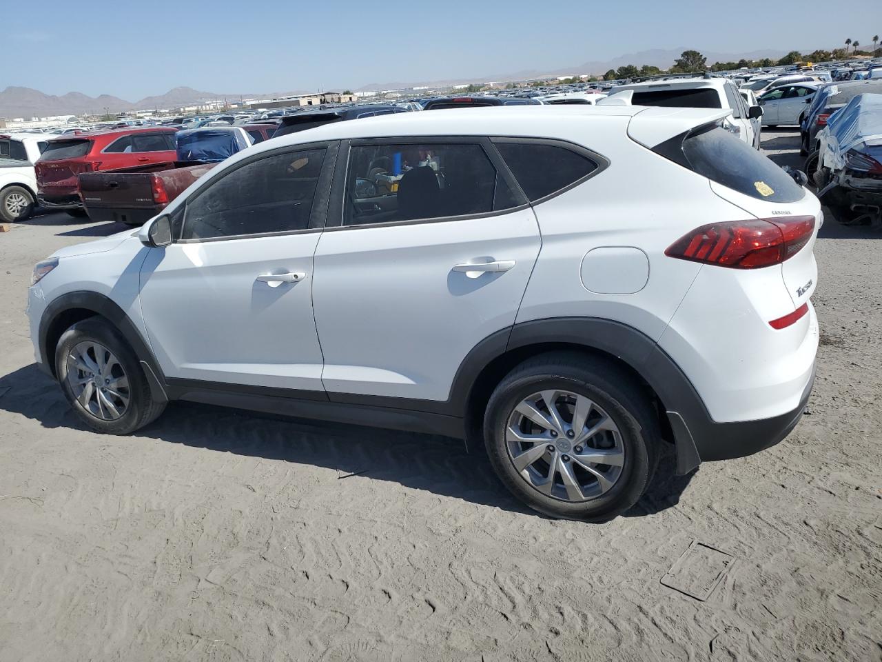 2019 Hyundai Tucson VIN KM8J23A46KU008676 Copart auction photo, side damage thumbnail 2