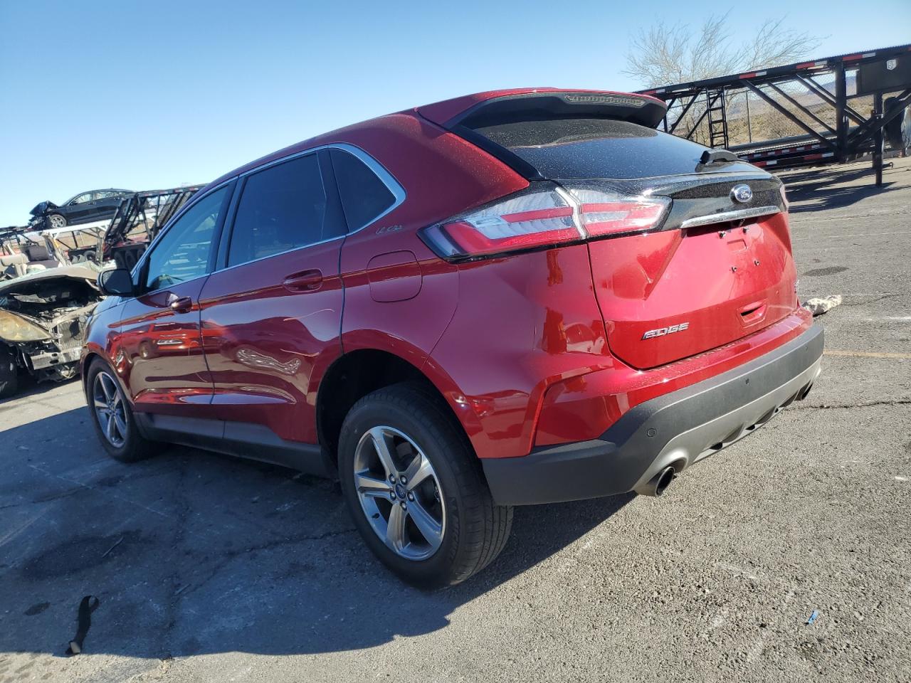 2020 Ford Edge VIN 2FMPK3J97LBB15037 Copart auction photo, side / front end damage thumbnail 2