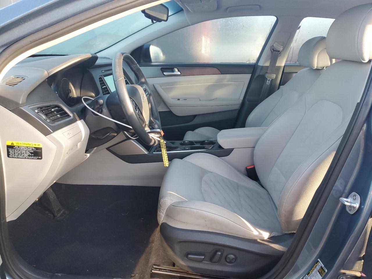 2017 Hyundai Sonata VIN 5NPE34AF7HH445504 Copart auction photo, front end / side damage thumbnail 7