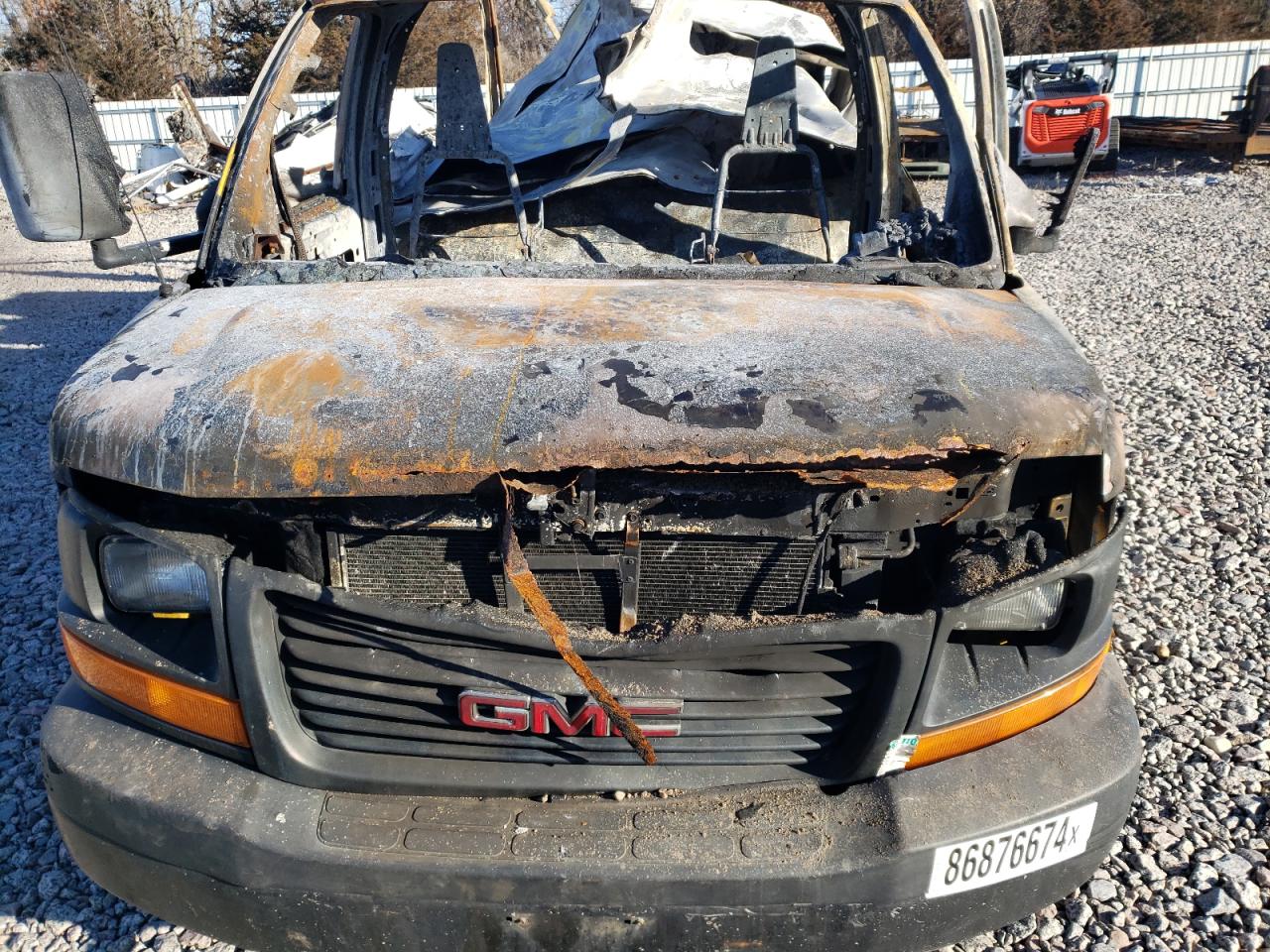 2012 GMC Savana VIN 1GD374CGXC1900388 Copart auction photo, burn damage thumbnail 12