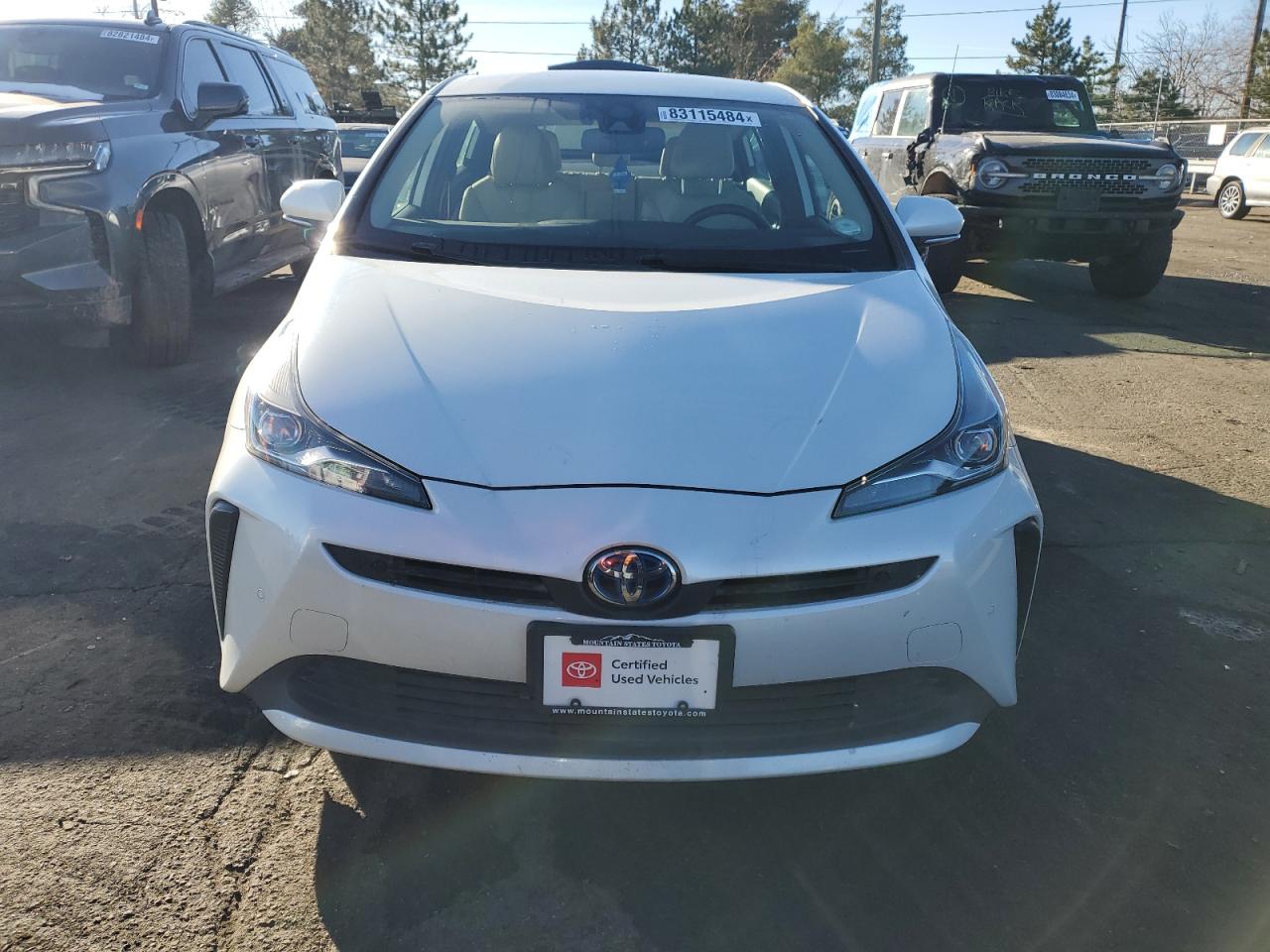 2021 Toyota Prius VIN JTDKAMFU8M3134590 Copart auction photo, rear end damage thumbnail 5
