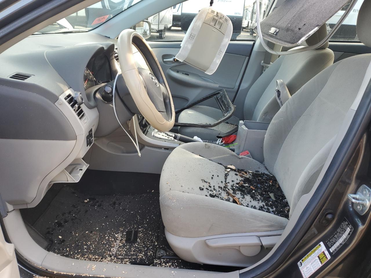 2010 Toyota Corolla VIN 2T1BU4EE2AC379521 Copart auction photo, top/roof damage thumbnail 7