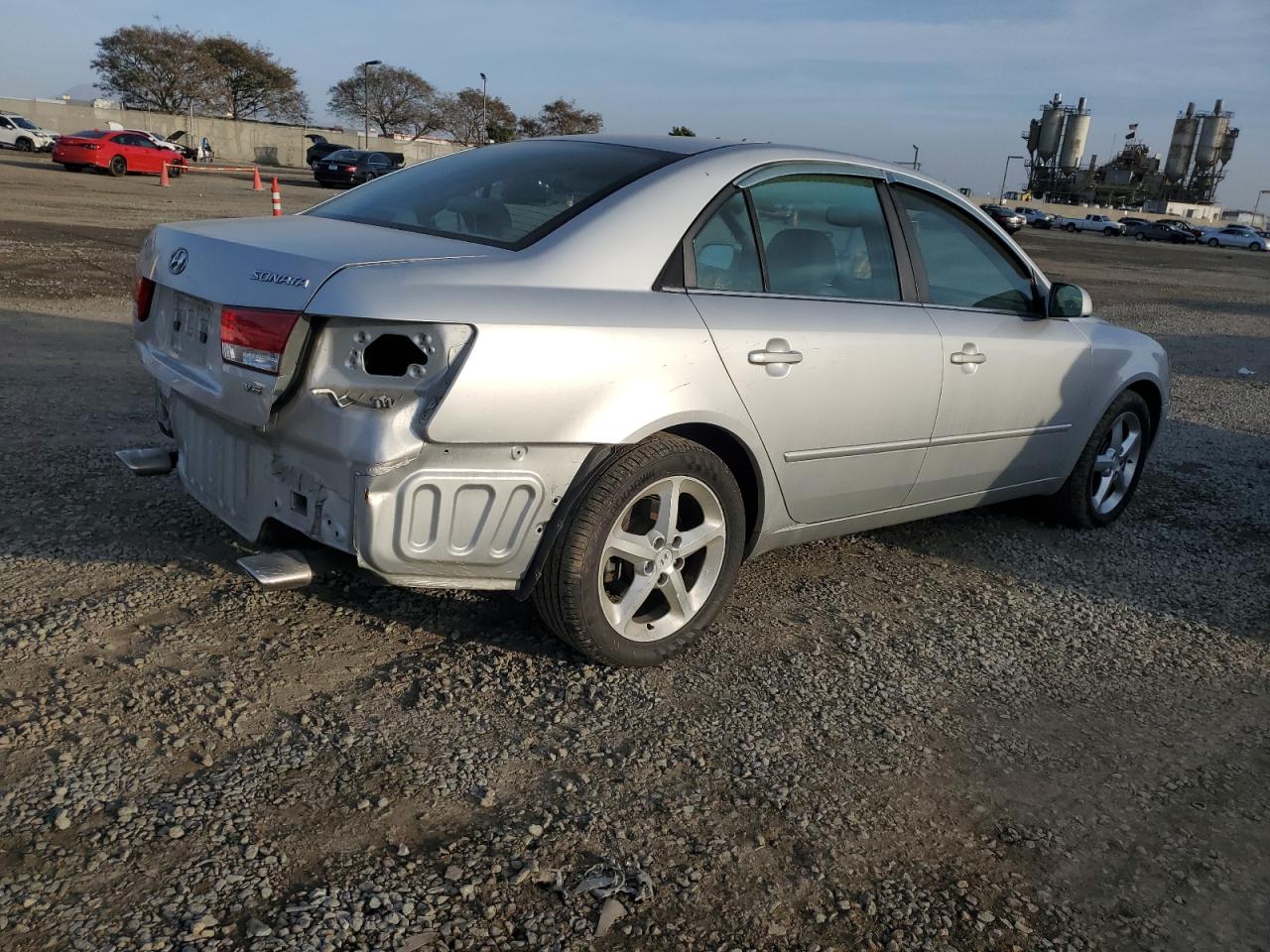 2006 Hyundai Sonata VIN 5NPEU46F36H036841 Copart auction photo, rear end damage thumbnail 3
