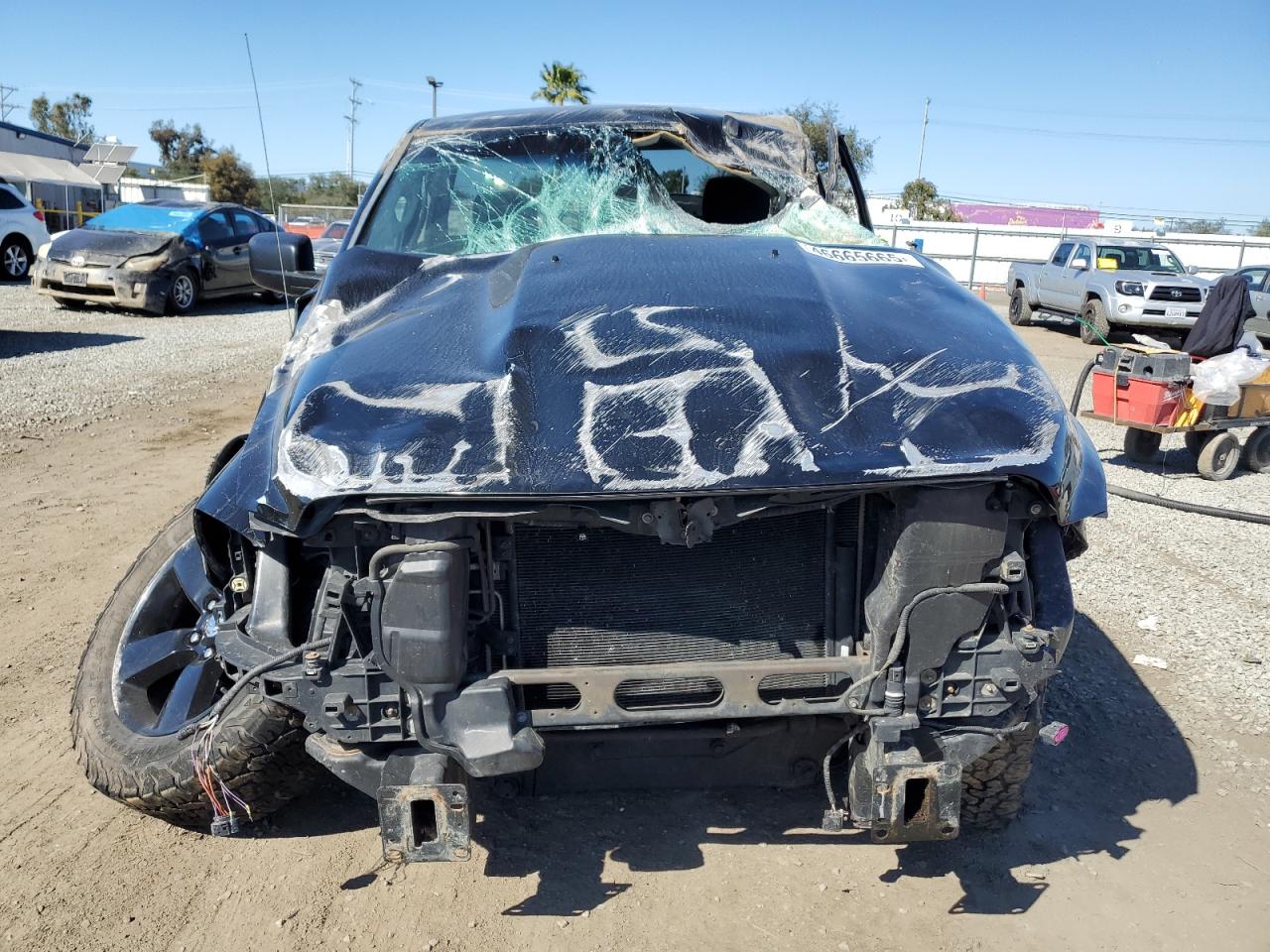 2014 RAM 1500 VIN 3C6JR7AT6EG132346 Copart auction photo, all over damage thumbnail 5