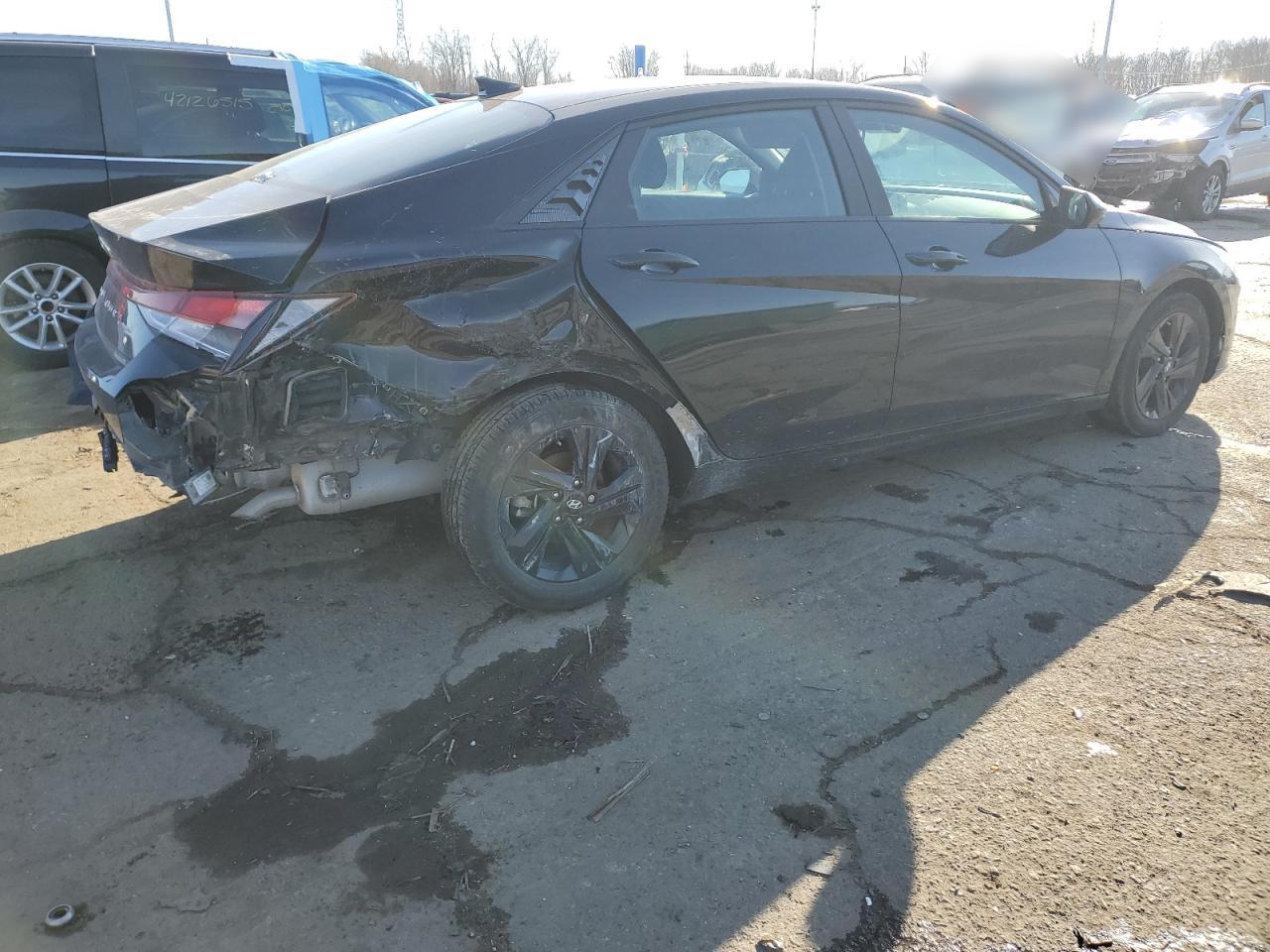 2023 Hyundai Elantra VIN KMHLM4AG5PU521685 Copart auction photo, rear end damage thumbnail 3