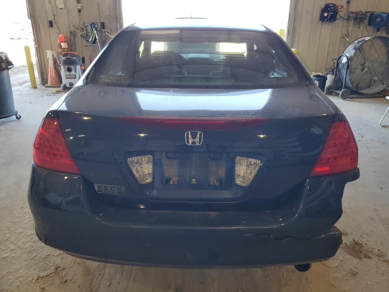 2007 Honda Accord VIN 1HGCM56427A192522 Copart auction photo, front end / rear end damage thumbnail 6