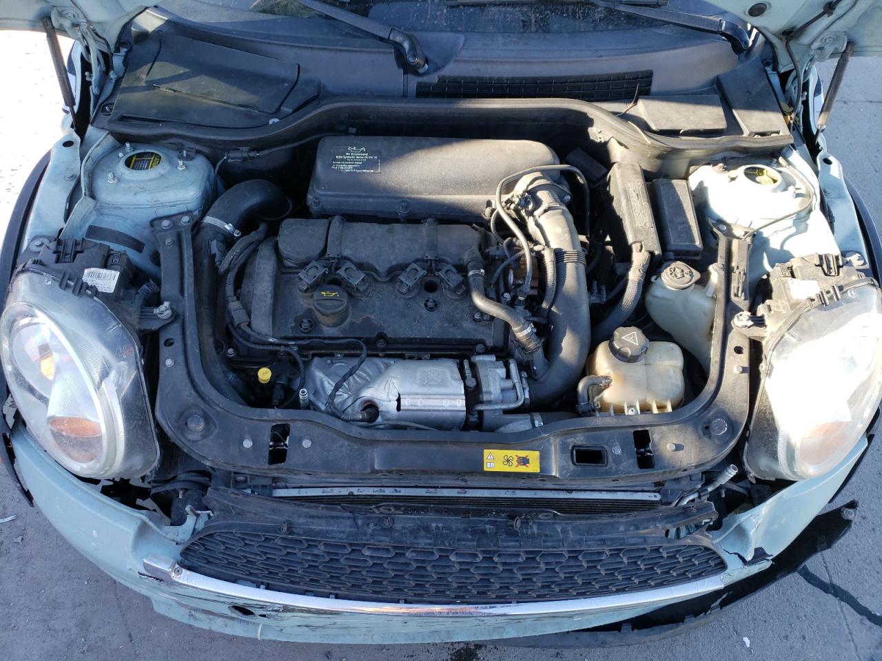 2011 MINI Cooper VIN WMWSV3C50BTY15008 Copart auction photo, front end / hail damage thumbnail 11
