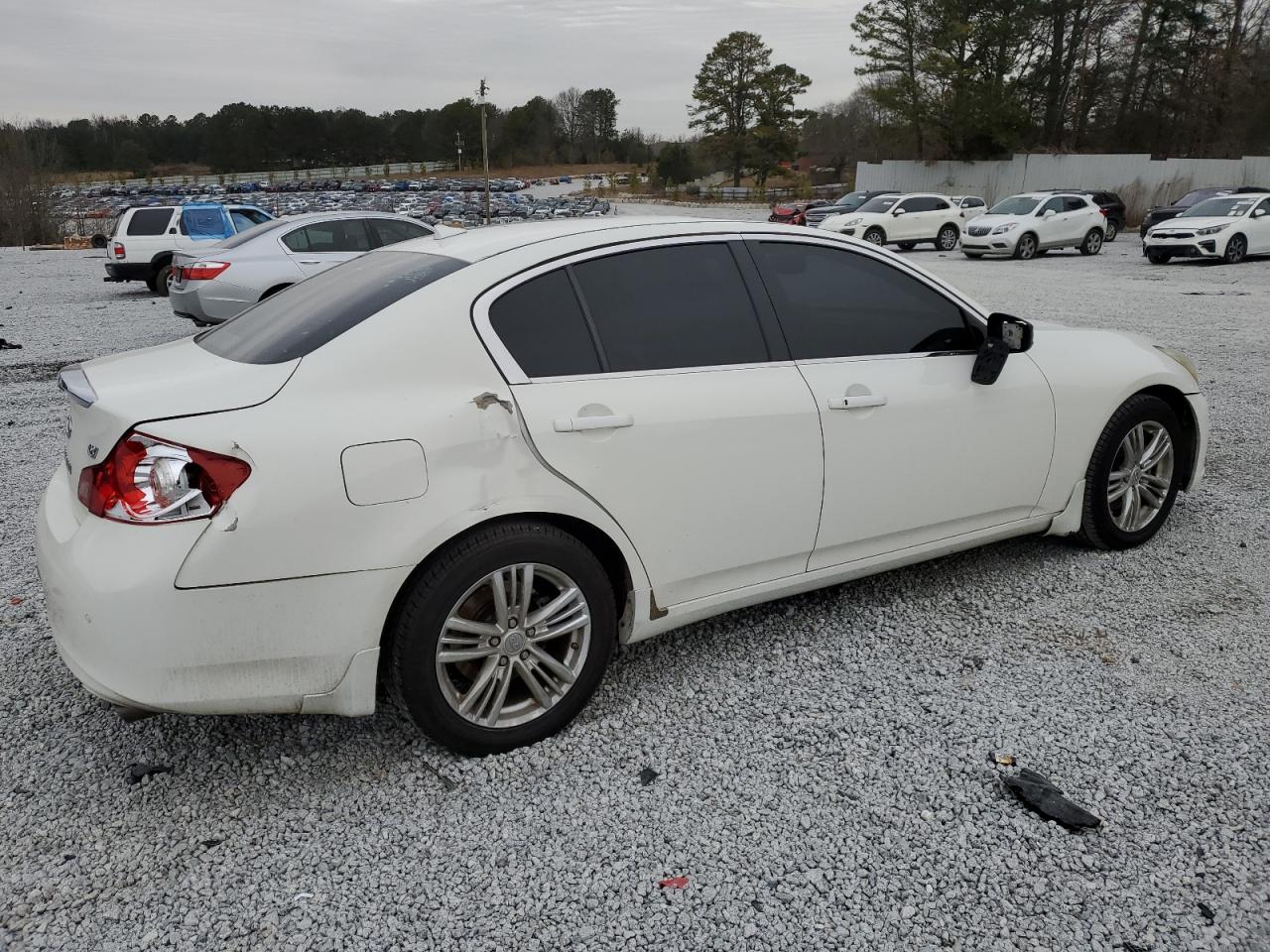 2011 Infiniti G VIN JN1CV6AP9BM300051 Copart auction photo, rear end damage thumbnail 3