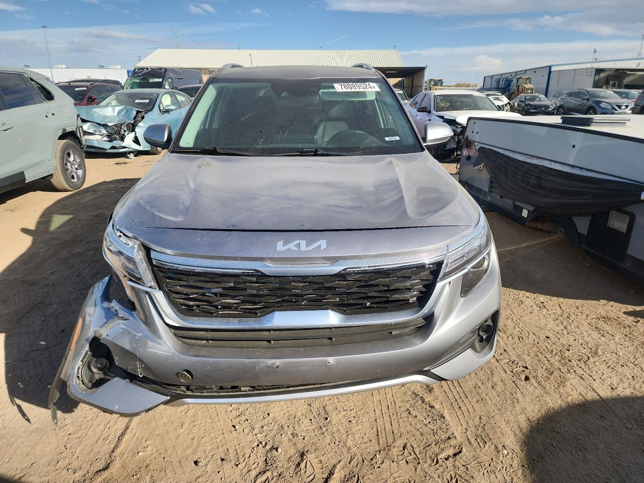 2022 KIA Seltos VIN KNDERCAA2N7343539 Copart auction photo, front end damage thumbnail 5
