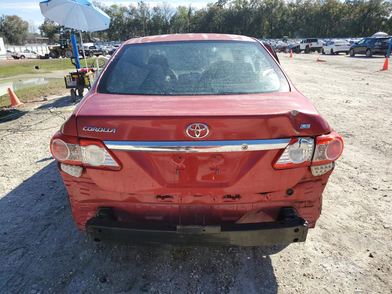 2011 Toyota Corolla VIN 2T1BU4EE9BC651449 Copart auction photo, rear end / side damage thumbnail 6