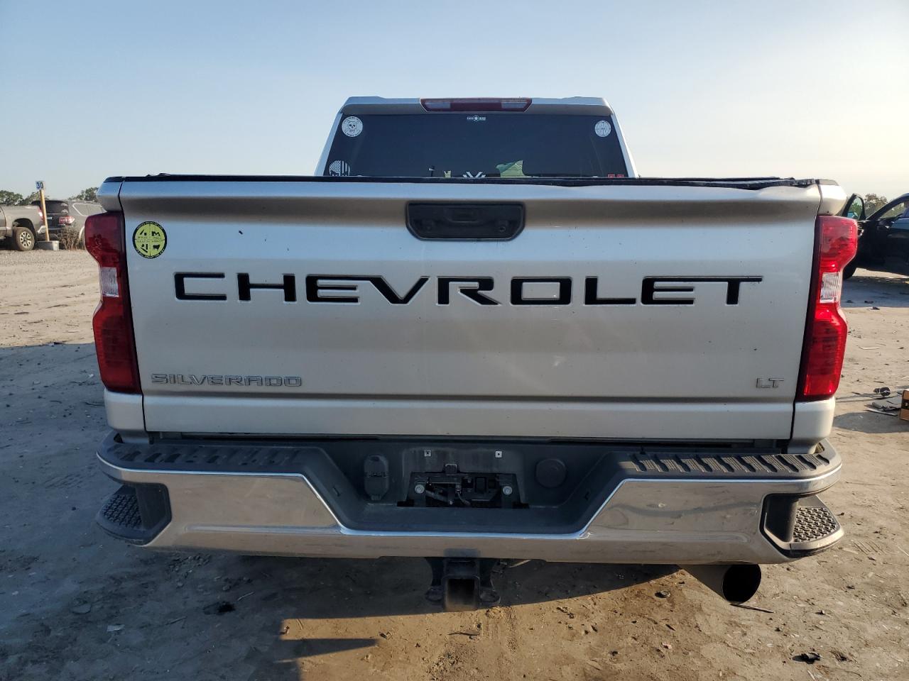 2021 Chevrolet Silverado VIN 1GC4YNEY0MF106442 Copart auction photo, top/roof / front end damage thumbnail 6