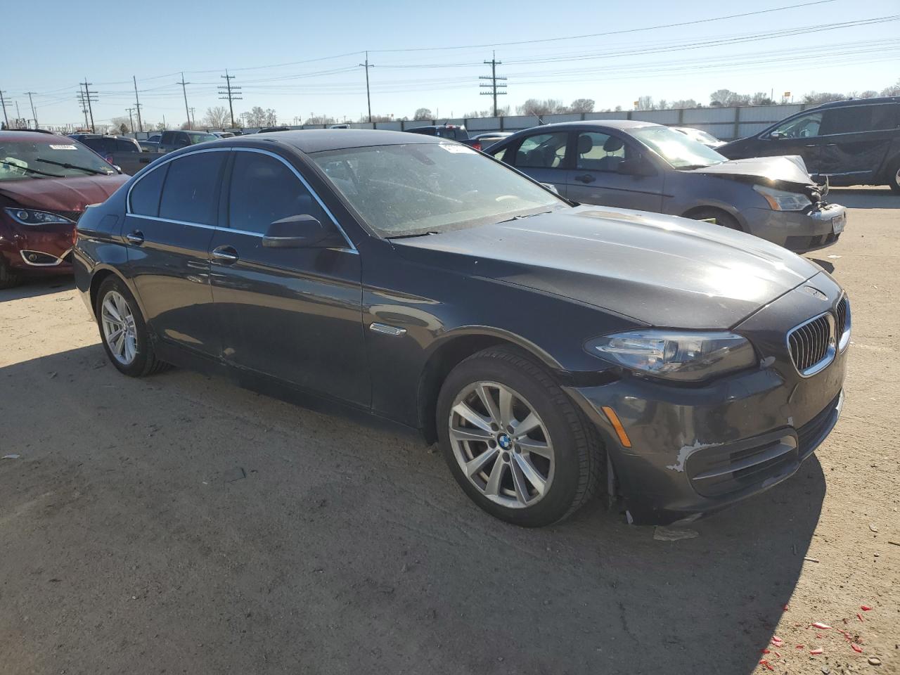 2014 BMW 5er VIN WBA5A5C53ED511688 Copart auction photo, front end / mechanical damage thumbnail 4