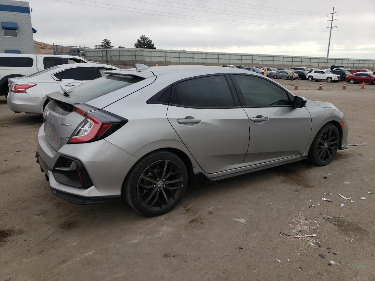 2021 Honda Civic VIN SHHFK7H47MU219595 Copart auction photo, side damage thumbnail 3
