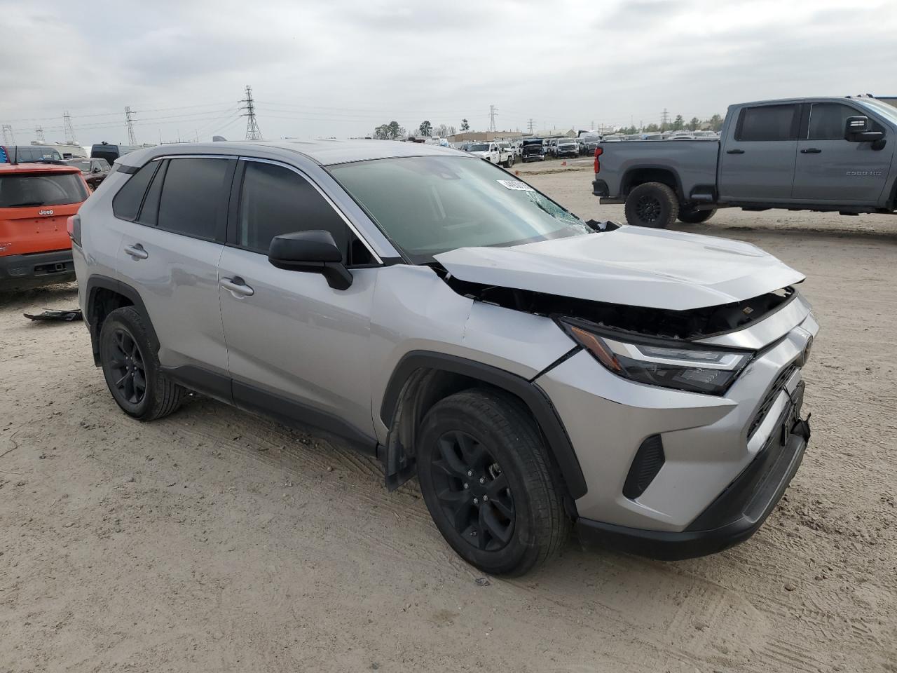2023 Toyota RAV 4 VIN 2T3H1RFV9PC249301 Copart auction photo, front end / side damage thumbnail 4