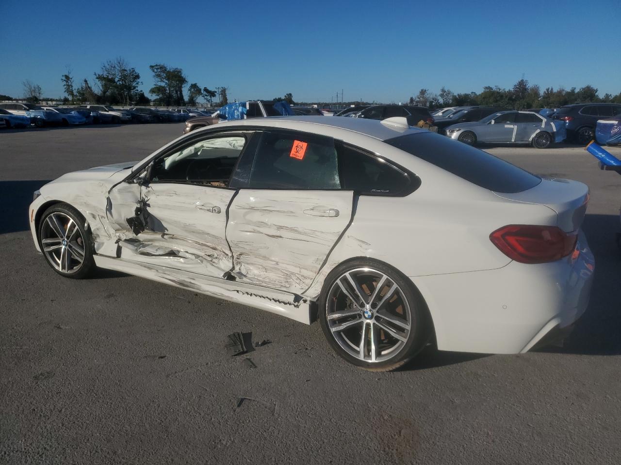 2018 BMW 4er VIN WBA4J1C50JBG76059 Copart auction photo, side / rear end damage thumbnail 2