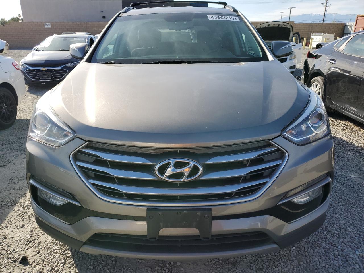 2018 Hyundai Santa Fe VIN 5XYZU3LB5JG522659 Copart auction photo, mechanical / minor dent/scratches damage thumbnail 5