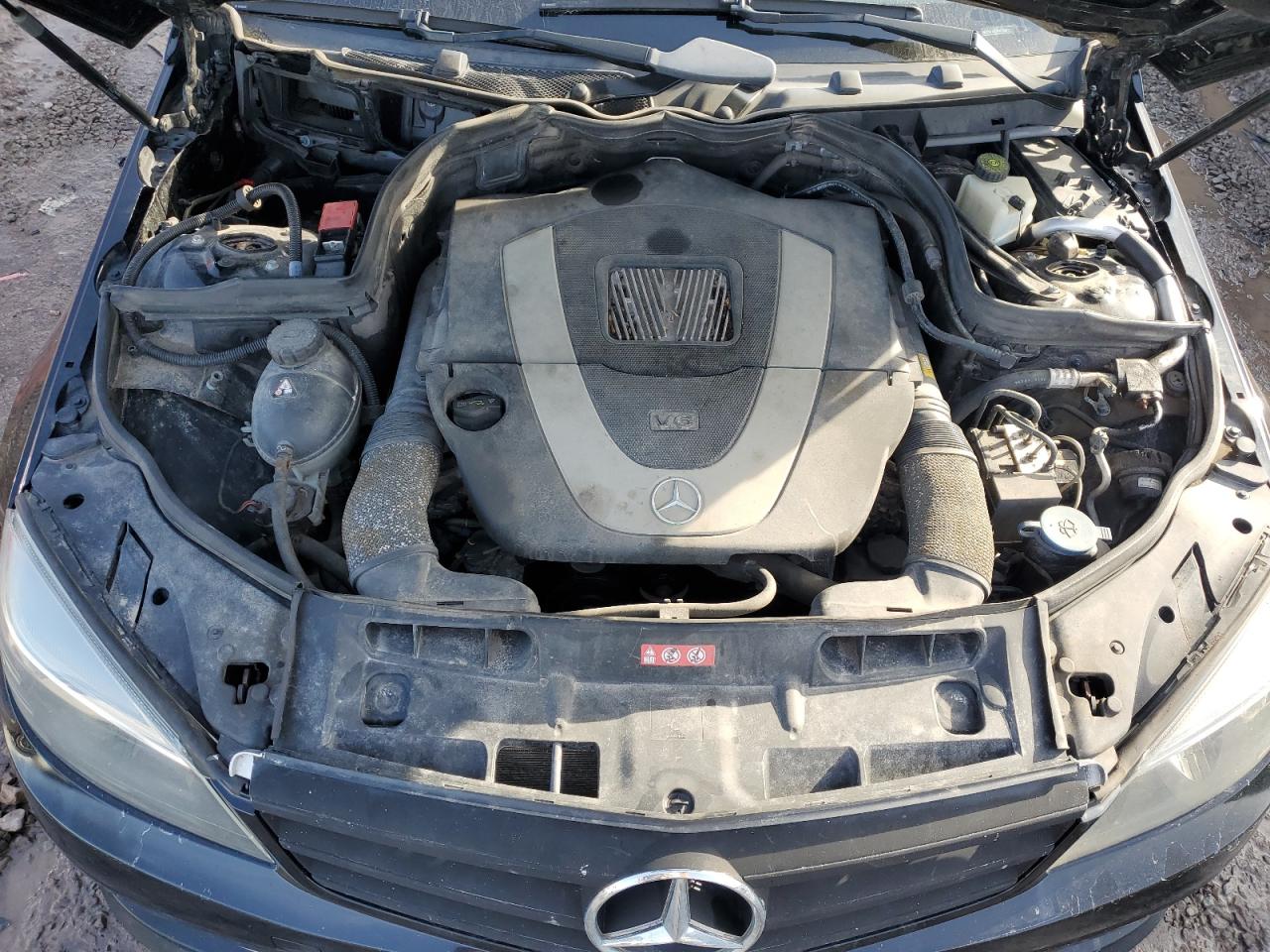 2011 Mercedes-Benz C-klasse VIN WDDGF8BB9BR165012 Copart auction photo, top/roof damage thumbnail 11