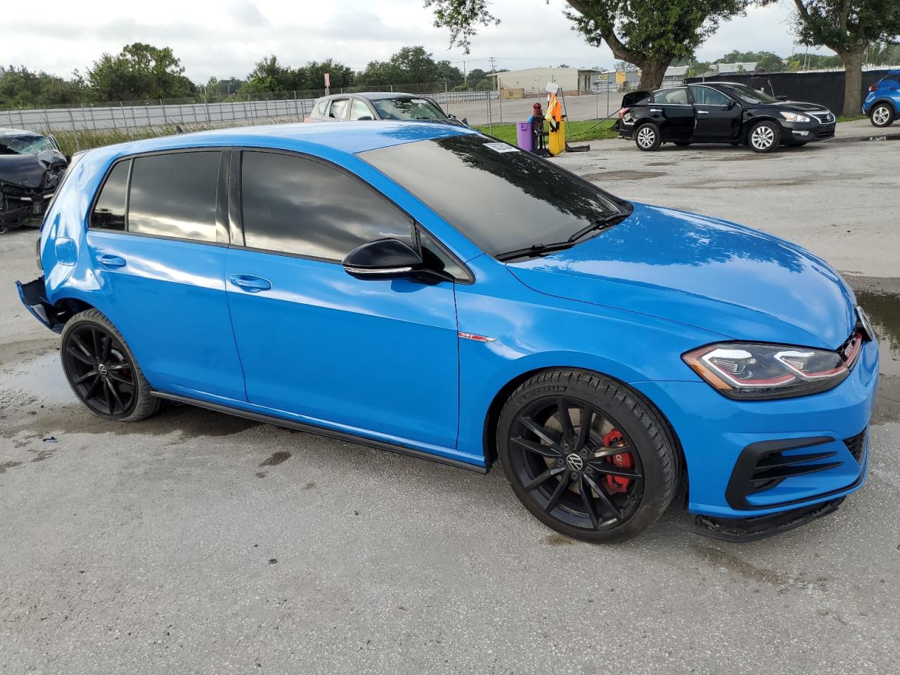2019 Volkswagen GTI VIN 3VW5T7AU3KM010364 Copart auction photo, rear end / side damage thumbnail 4
