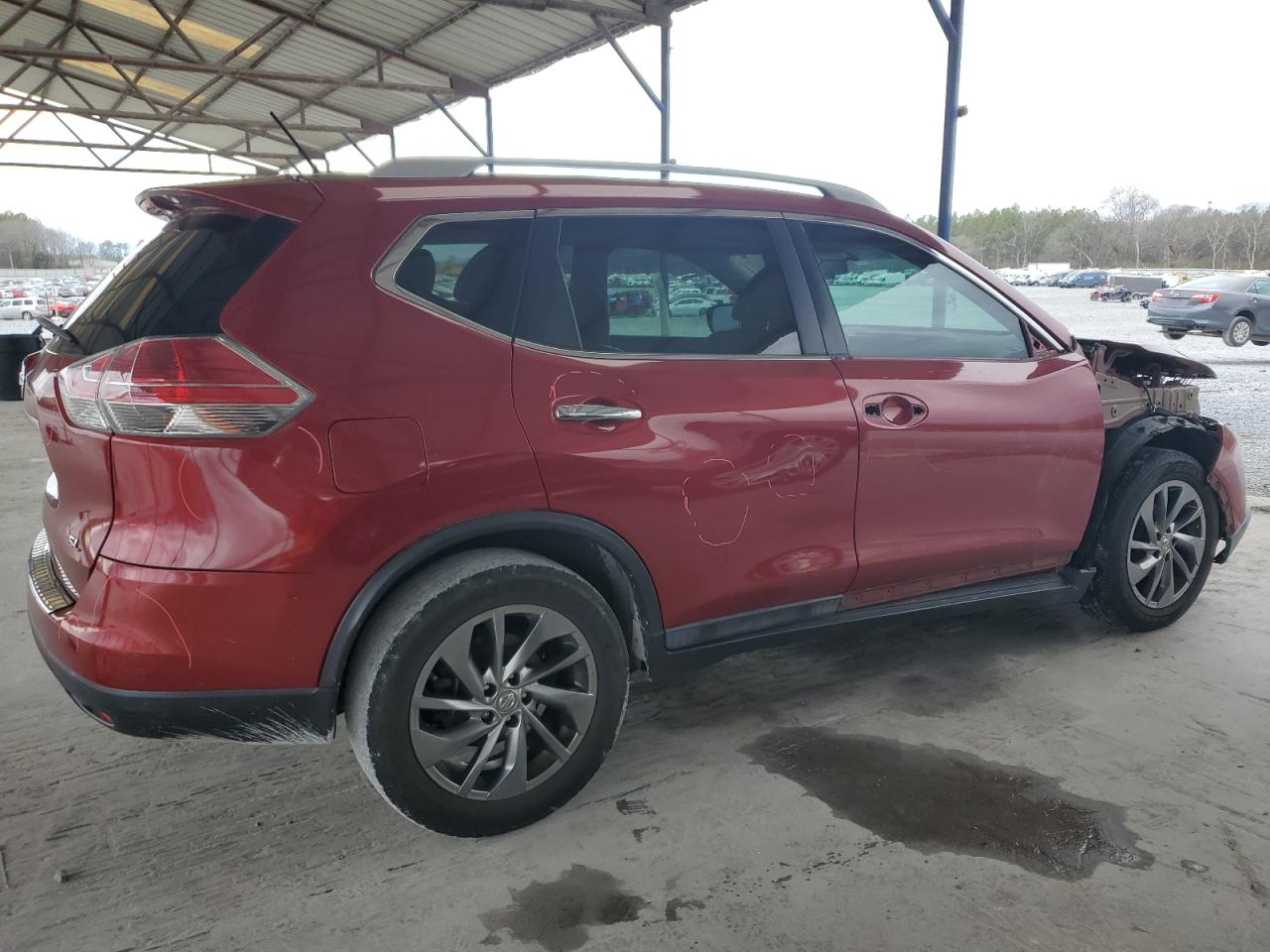 2015 Nissan Rogue VIN 5N1AT2MT9FC909062 Copart auction photo, front end / side damage thumbnail 3