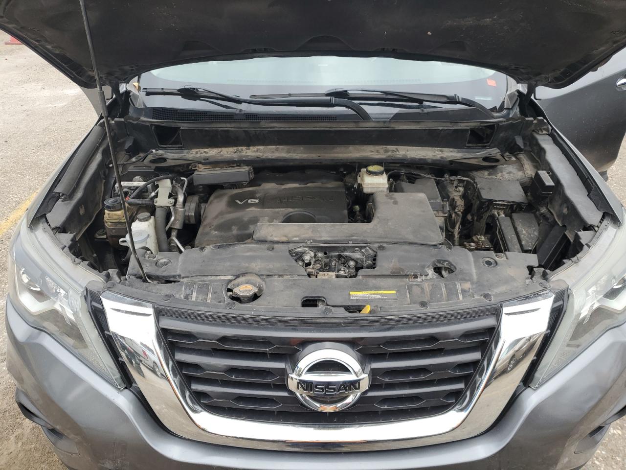 2018 Nissan Pathfinder VIN 5N1DR2MN7JC648231 Copart auction photo, all over / burn damage thumbnail 13