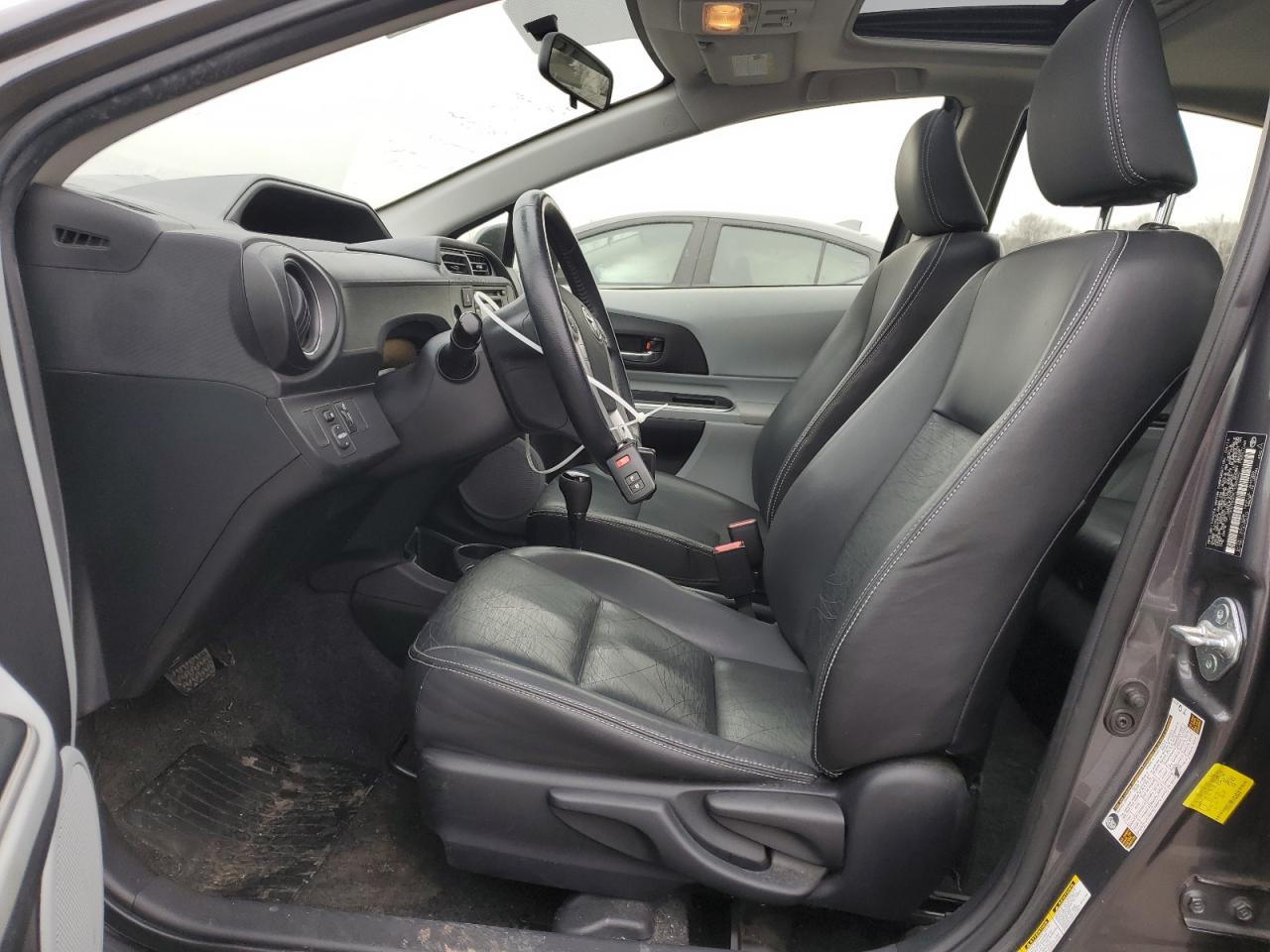 2014 Toyota Prius VIN JTDKDTB37E1069050 Copart auction photo, front end / side damage thumbnail 7