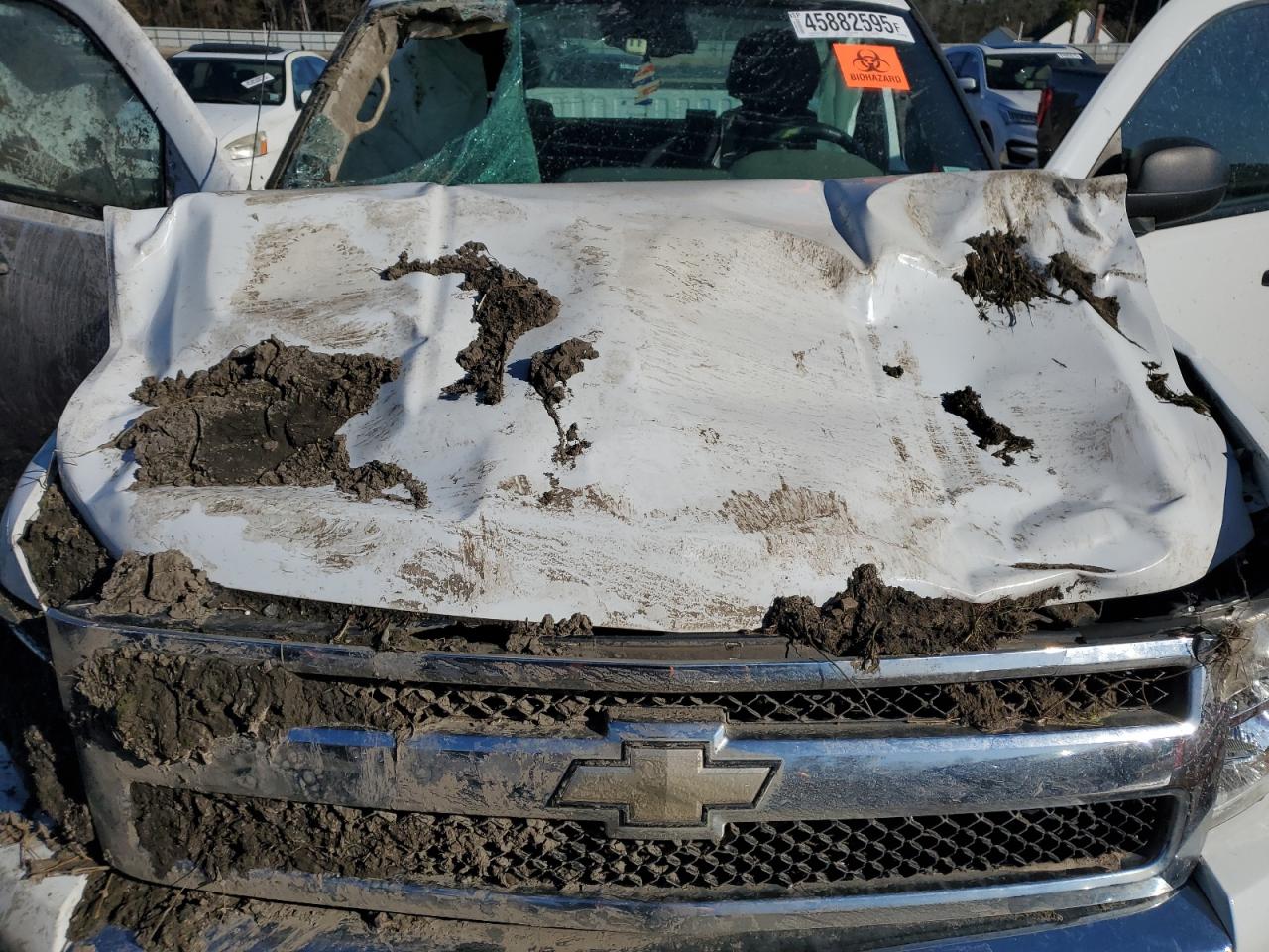 2011 Chevrolet Silverado VIN 1GCNCPEX1BZ408534 Copart auction photo, front end / side damage thumbnail 12