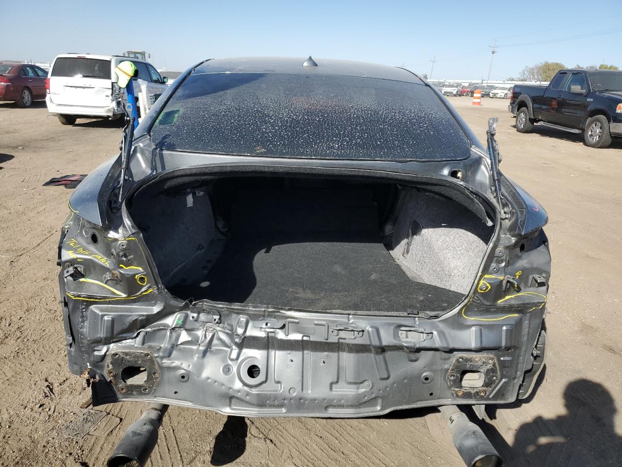 2018 Infiniti Q50 VIN JN1EV7AR0JM433361 Copart auction photo, rear end damage thumbnail 6