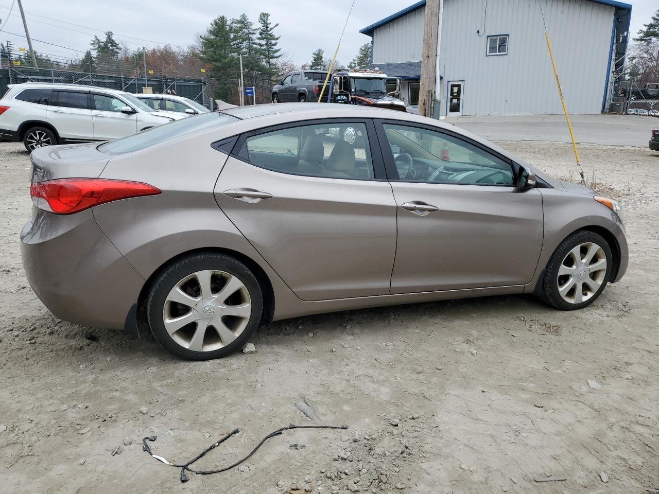 2013 Hyundai Elantra VIN 5NPDH4AE4DH167692 Copart auction photo, side damage thumbnail 3
