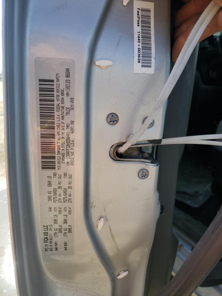 2017 RAM 1500 VIN 1C6RR7FG9HS580401 Copart auction photo, all over damage thumbnail 12