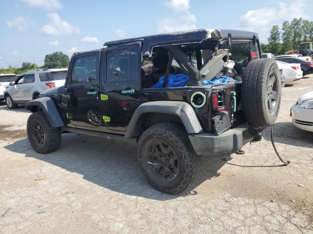 2016 Jeep Wrangler VIN 1C4BJWDG1GL273697 Copart auction photo, all over damage thumbnail 2