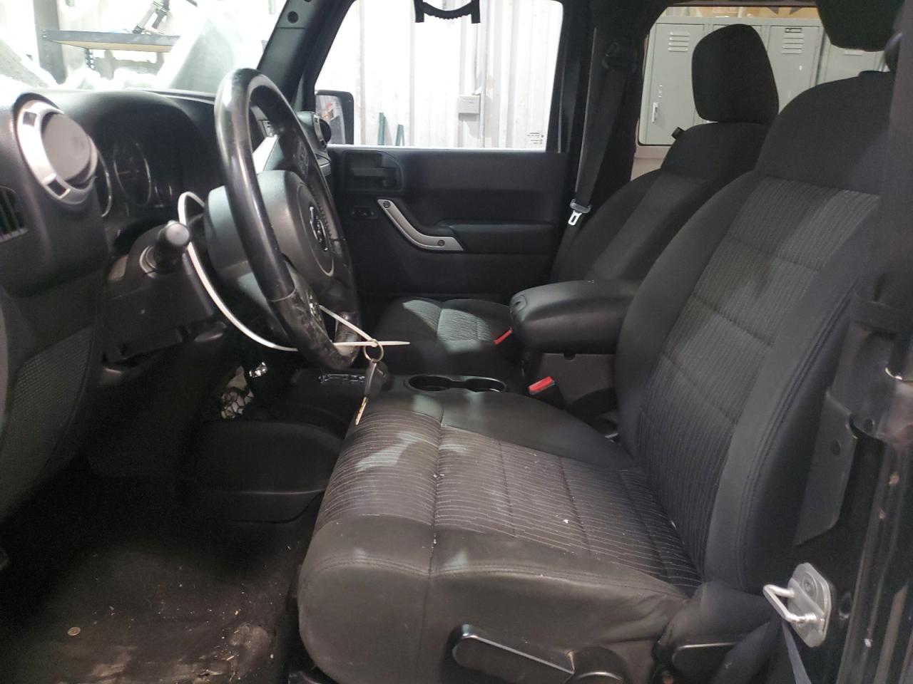 2012 Jeep Wrangler VIN 1C4GJWBG4CL161222 Copart auction photo, front end damage thumbnail 7