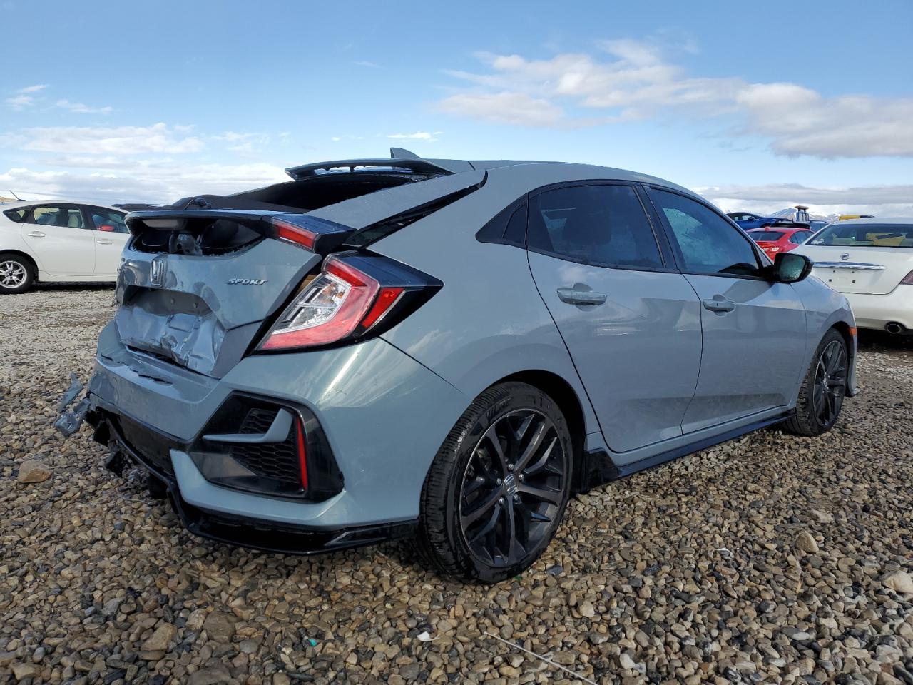 2020 Honda Civic VIN SHHFK7H43LU220645 Copart auction photo, rear end damage thumbnail 3
