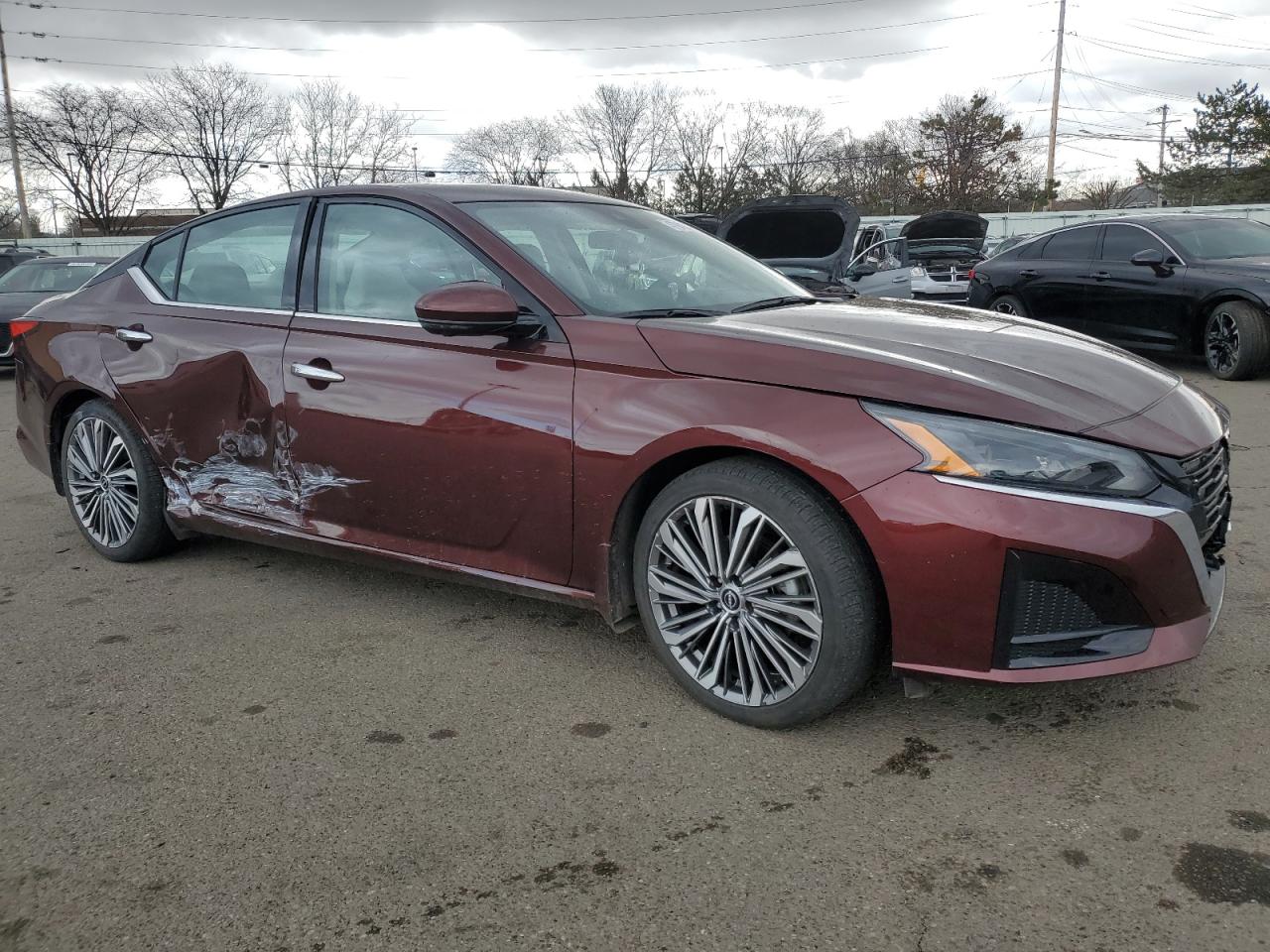 2024 Nissan Altima VIN 1N4BL4EV6RN353991 Copart auction photo, side / front end damage thumbnail 4