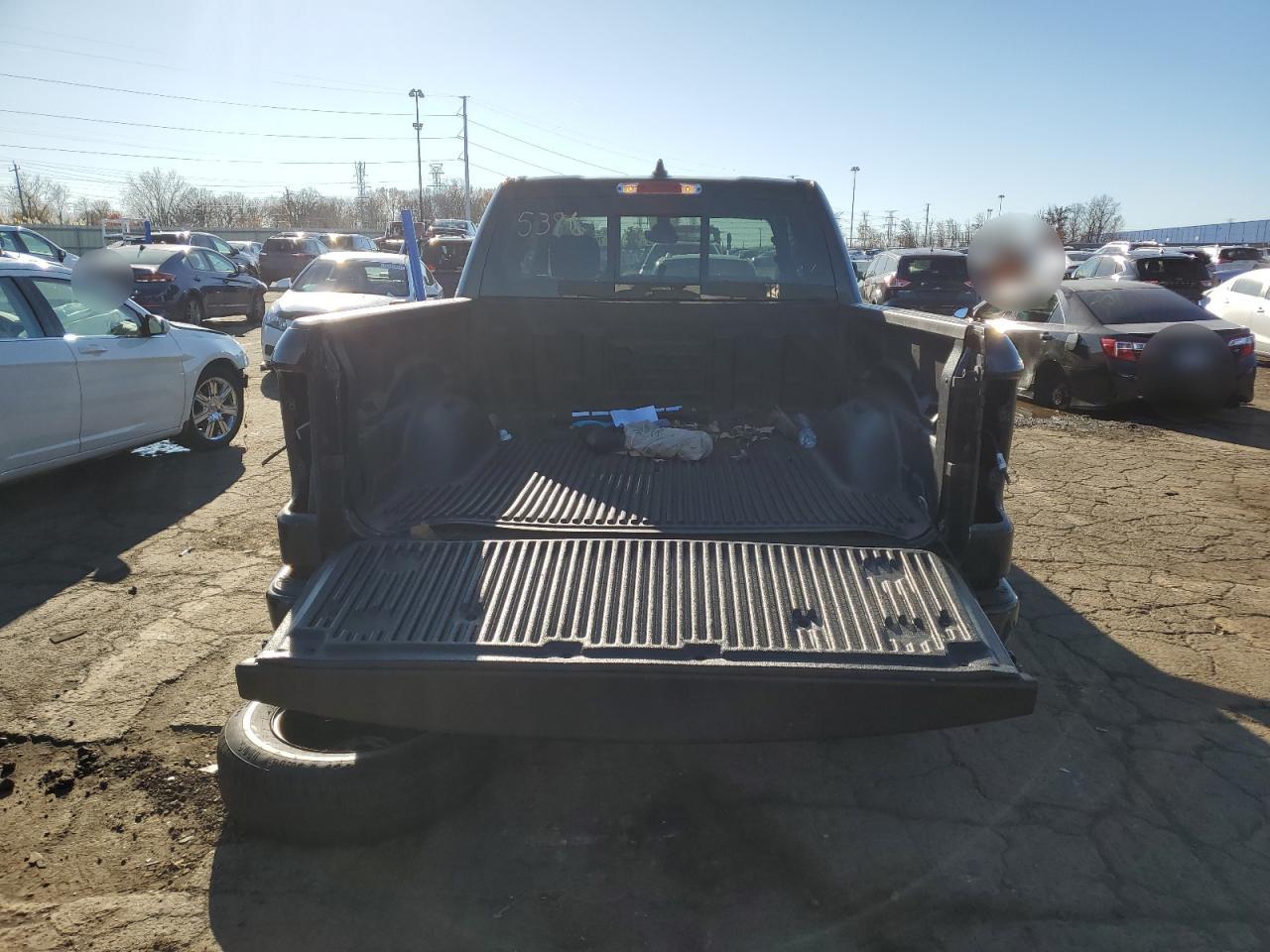 2022 RAM 1500 VIN 1C6RRFMGXNN195386 Copart auction photo, stripped / side damage thumbnail 6