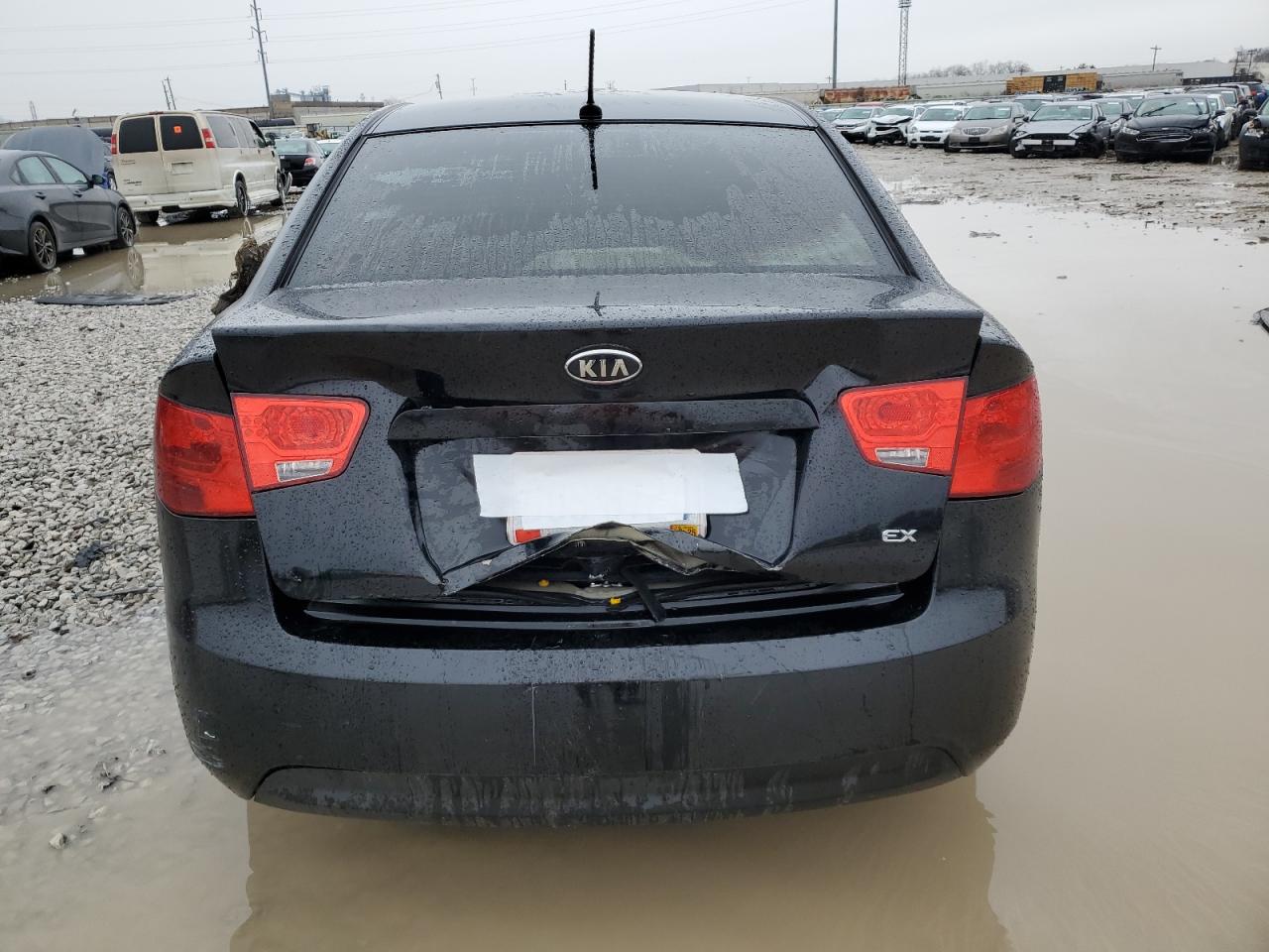 2010 KIA Forte VIN KNAFU4A20A5881340 Copart auction photo, burn damage thumbnail 6