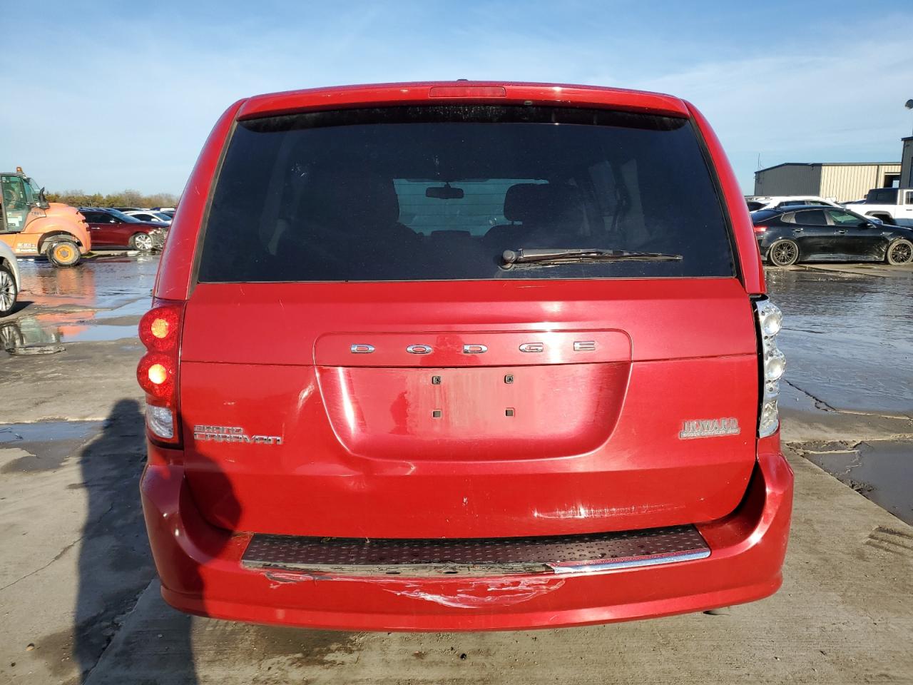 2014 Dodge Caravan VIN 2C4RDGBG0ER410647 Copart auction photo, side / rear end damage thumbnail 6