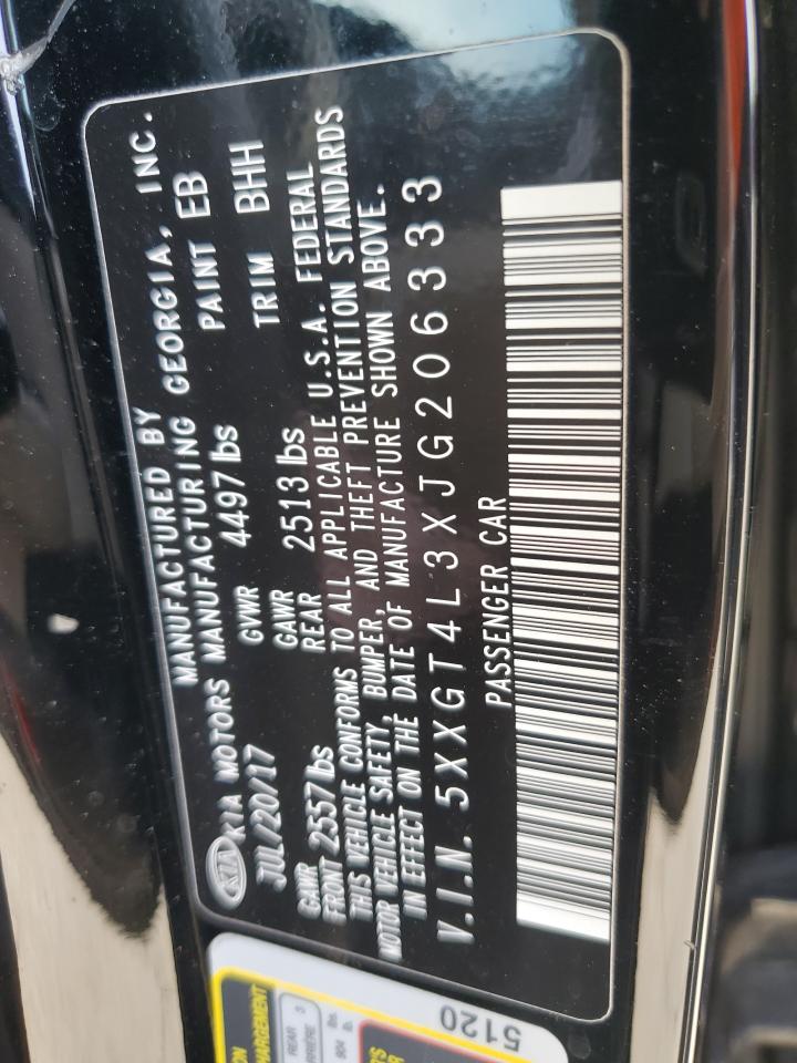 2018 KIA Optima VIN 5XXGT4L3XJG206333 Copart auction photo, front end damage thumbnail 14