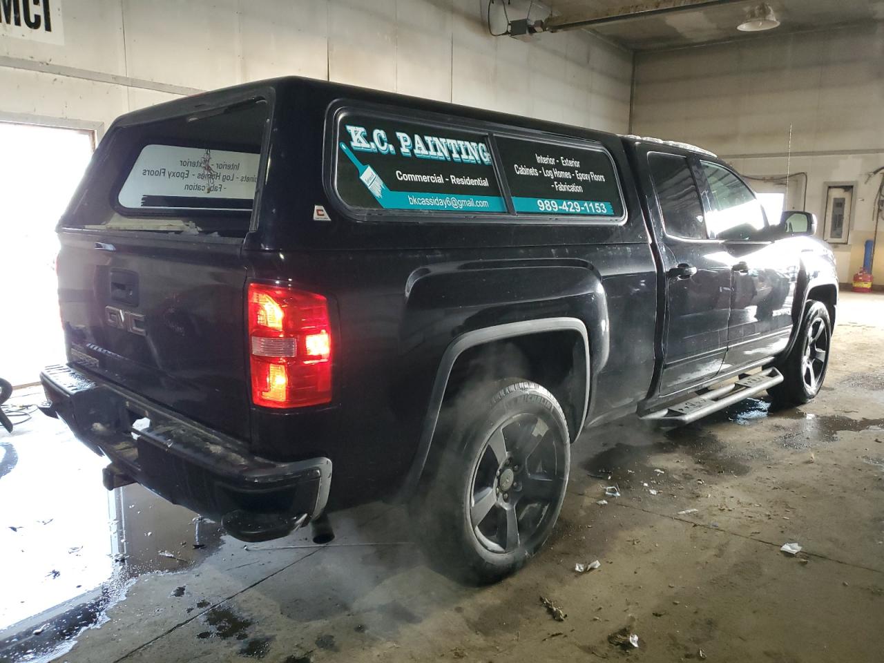2015 GMC Sierra VIN 1GTV2TEC9FZ289436 Copart auction photo, front end / side damage thumbnail 3
