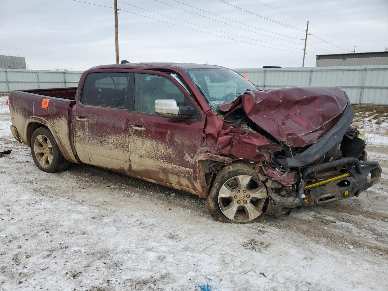 2021 RAM 1500 VIN 1C6SRFJM0MN836183 Copart auction photo, all over / frame damage damage thumbnail 4