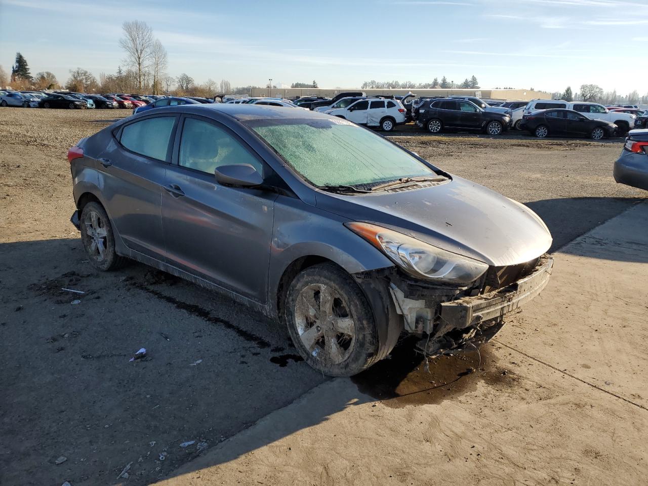 2012 Hyundai Elantra VIN 5NPDH4AE5CH070516 Copart auction photo, front end / rear end damage thumbnail 4