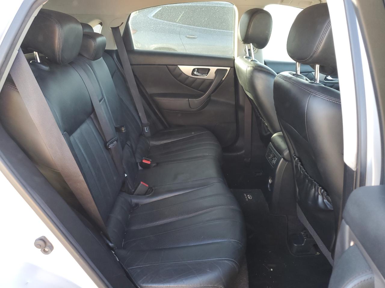 2015 Infiniti QX70 VIN JN8CS1MW6FM483141 Copart auction photo, front end / side damage thumbnail 11