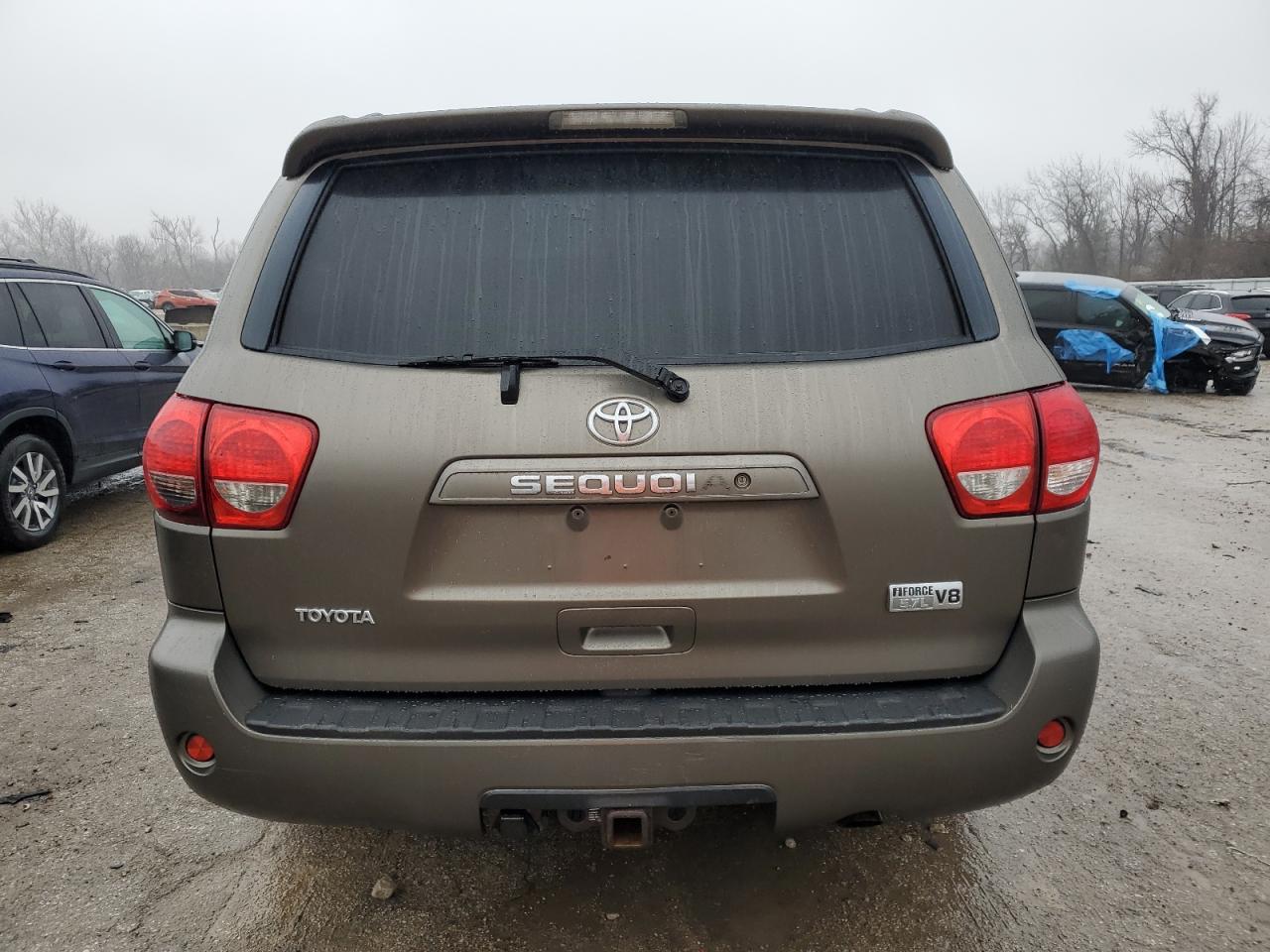 2008 Toyota Sequoia VIN 5TDBY64A28S013414 Copart auction photo, rear end / front end damage thumbnail 6