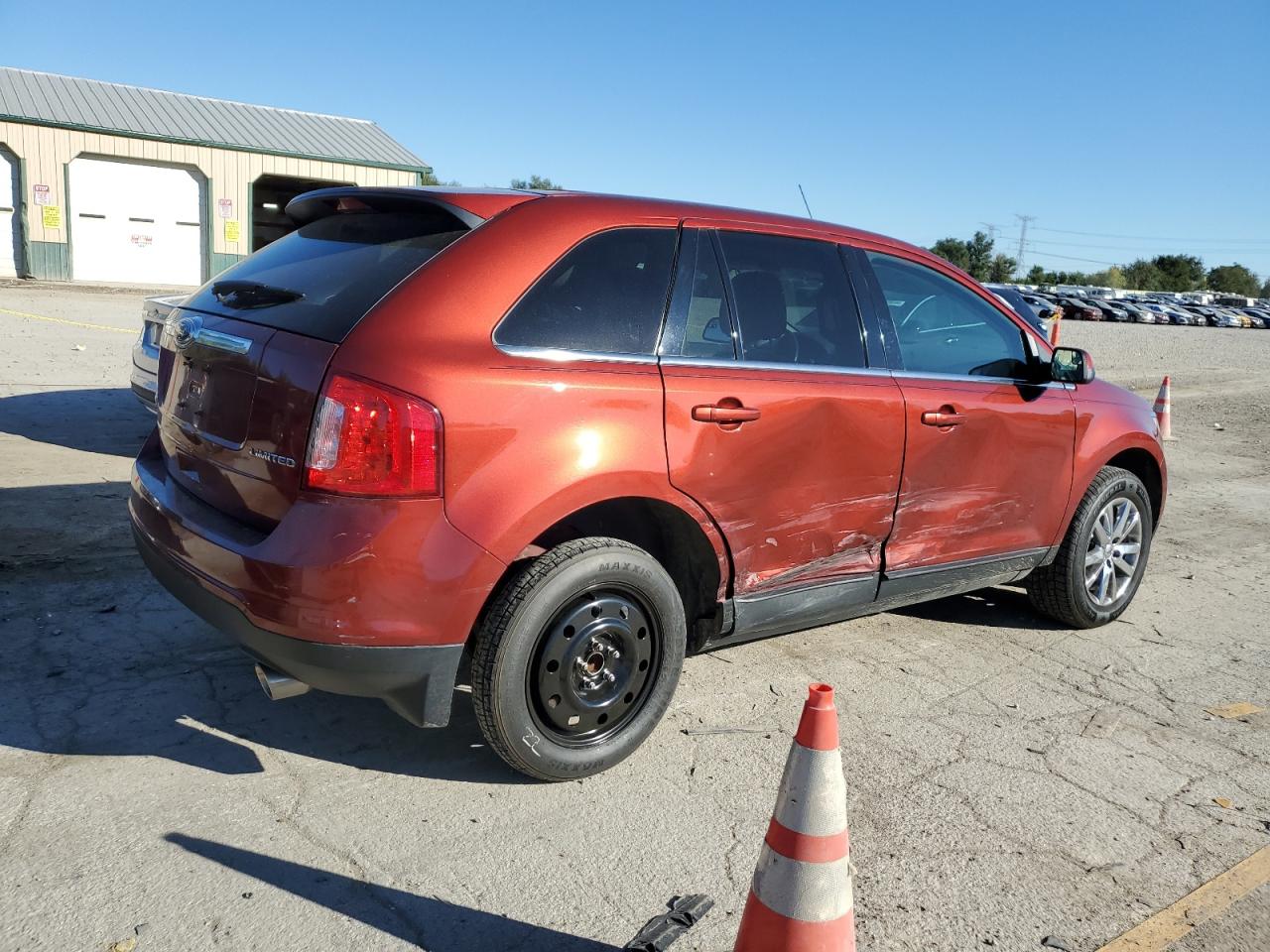 2014 Ford Edge VIN 2FMDK3KC7EBB28628 Copart auction photo, side damage thumbnail 3